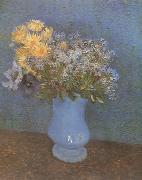 Vincent Van Gogh Vase wtih Lilacs,Daisies and Anemones (nn04) oil